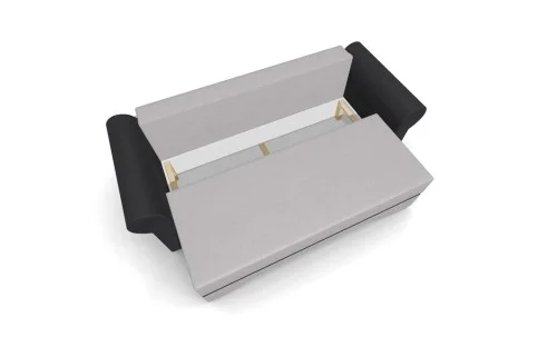 Canapea Extensibilă Mona Bonell Mini, Crem/Gri carbune