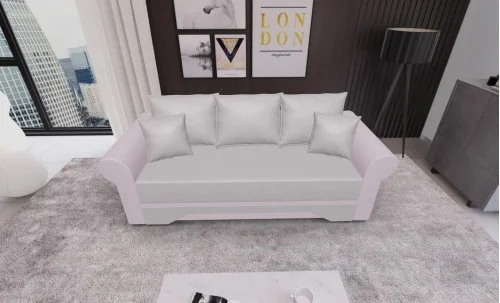 Canapea Extensibilă Mona Bonell Mini, Crem/Violet
