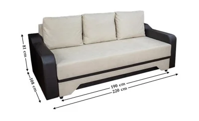 Canapea Extensibilă Royal Memory Max, Bej deschis - Lemon 01