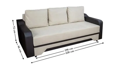 Canapea Extensibilă Royal Bonell Mini, Bej deschis