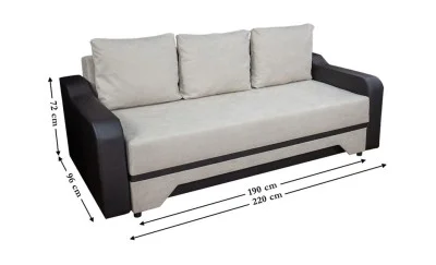 Canapea Extensibilă Royal Bonell Mini, Bej închis
