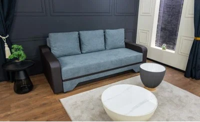 Canapea Extensibilă Royal Bonell Mini, Gri antracit - Lemon 56