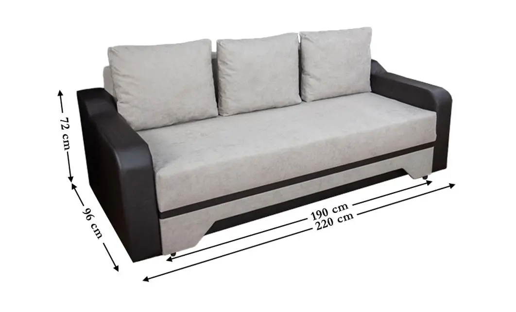 Canapea Extensibilă Royal Bonell Mini, Crem deschis 1