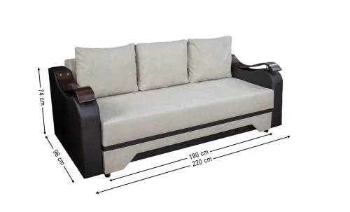 Canapea Extensibilă Sally Memory Mini, Bej