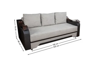 Canapea Extensibilă Sally Bonell Mini, Bej închis