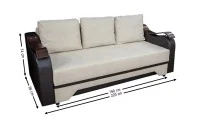 Canapea Extensibilă Sally Memory Mini, Bej