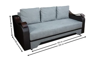 Canapea Extensibilă Sally Bonell Max, Gri albastrui