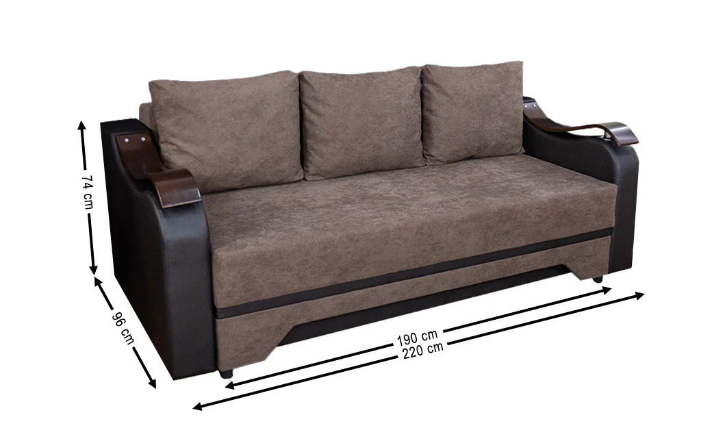 Canapea Extensibilă Sally Memory Mini, Maro 1