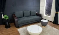 Canapea Extensibilă Sally Memory Max, Gri inchis