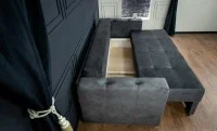 Canapea Extensibilă Vegas Bonell Max, Gri inchis 7