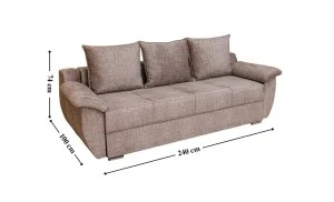 Canapea Extensibila Milano Bonell Max, Cappuccino