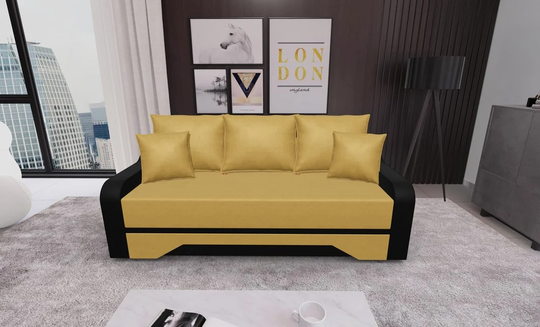 Canapea Extensibila Royal Mini, Mustar 1