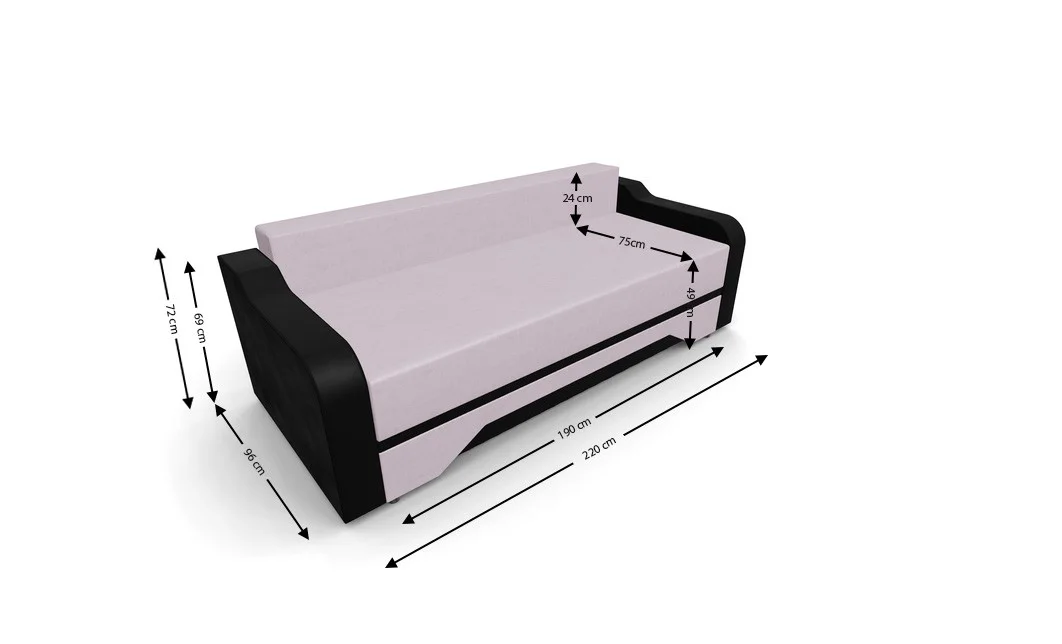 Canapea Extensibila Royal Mini, Violet 4