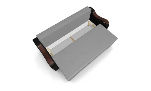 Canapea Extensibila Sally Mini, Gri/Negru