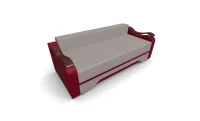 Canapea Extensibila Sally Mini, Bej/Rosu 5