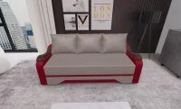 Canapea Extensibila Sally Mini, Maro deshis/Rosu 1