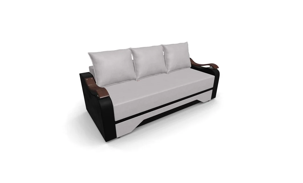 Canapea Extensibila Sally Mini, Crem/Negru 7