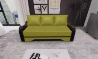 Canapea Extensibila Sally Mini, Verde masliniu/Negru 1