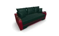 Canapea Extensibila Sally Mini, Verde/Rosu 5
