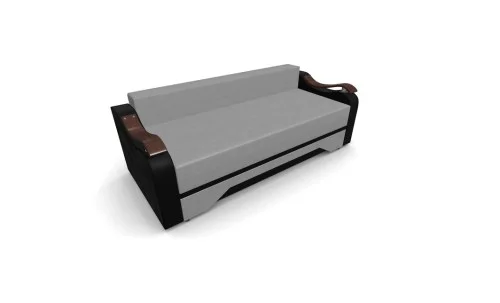 Canapea Extensibila Sally Mini, Gri deschis/Negru