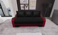 Canapea Extensibila Sally Mini, Negru/Rosu 1