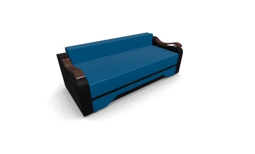 Canapea Extensibila Sally Mini, Turquaz/Negru