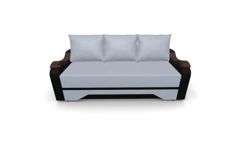 Canapea Extensibila Sally Mini, Argintiu/Negru