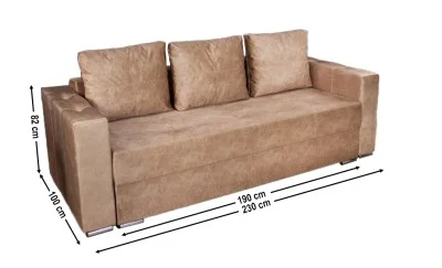 Canapea Extensibilă Vegas Bonell Mini, Bej