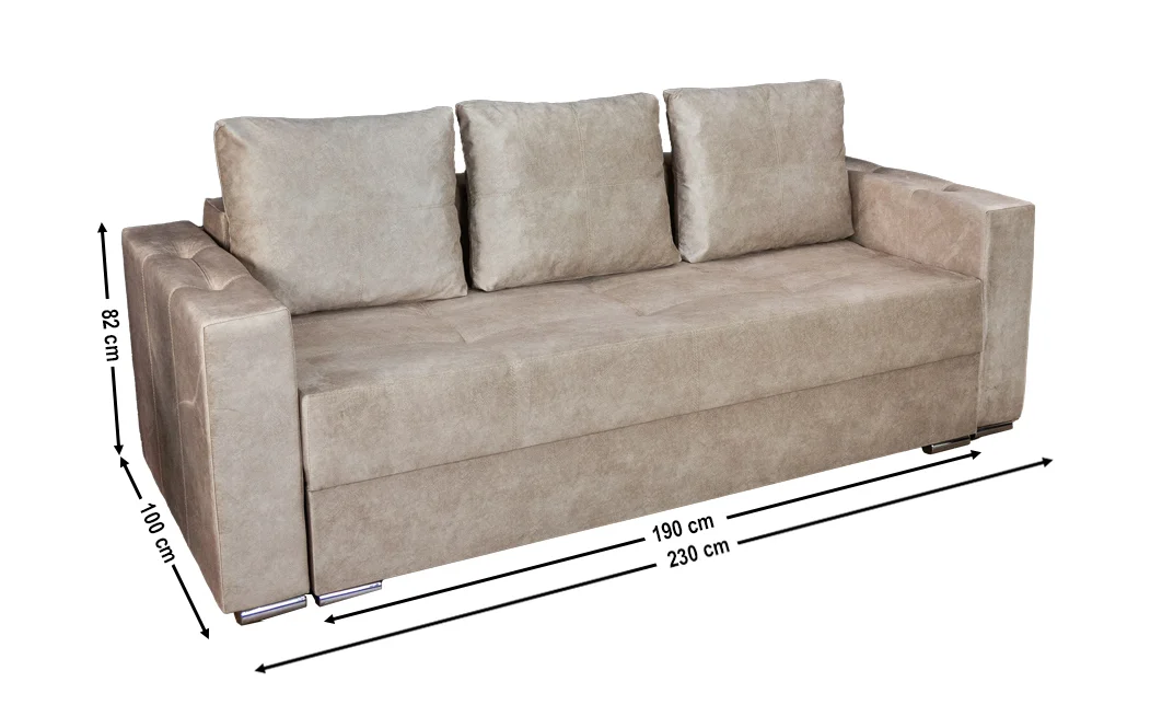 Canapea Extensibilă Vegas Bonell Mini, Bej deschis 1