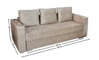 Canapea Extensibilă Vegas Bonell Mini, Bej deschis 1