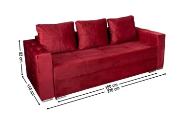Canapea Extensibilă Vegas Bonell Max, Rosu