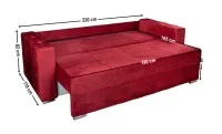 Canapea Extensibilă Vegas Bonell Max, Rosu 4