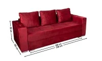 Canapea Extensibilă Vegas Bonell Mini, Rosu 1