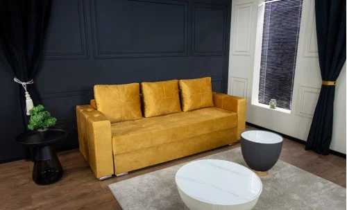 Canapea Extensibilă Vegas Bonell Max, Mustar