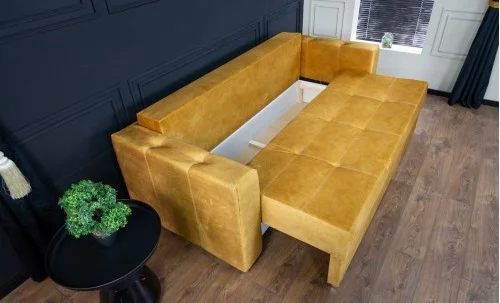 Canapea Extensibilă Vegas Bonell Mini, Mustar
