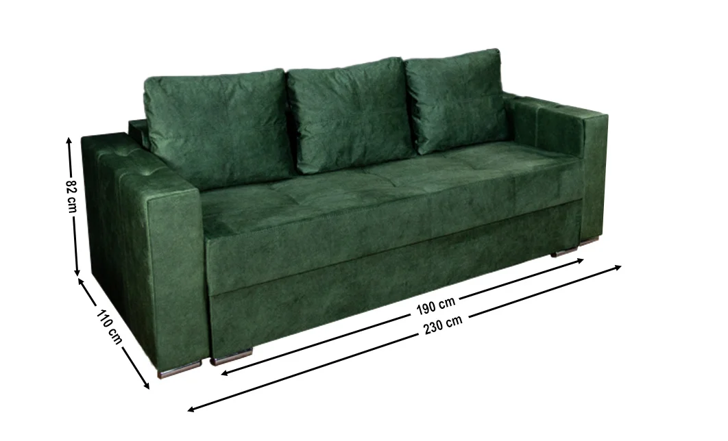Canapea Extensibilă Vegas Bonell Max, Verde 1
