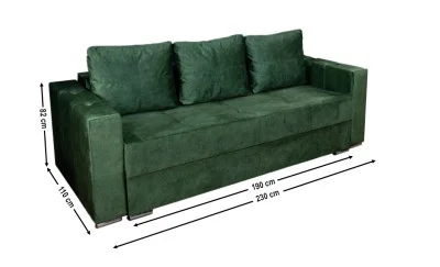 Canapea Extensibilă Vegas Bonell Max, Verde