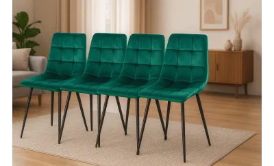 Set 4 Scaune KJC37 Verde