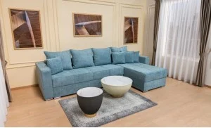 Colțar Extensibil Claudia Mare XXL Bonell Albastru Deschis - Aragon 75 Interschimbabil