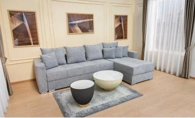 Colțar Extensibil Claudia Mare XXL Memory Gri - Aragon 90, Interschimbabil