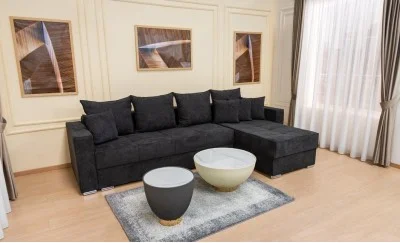 Colțar Extensibil Claudia Mare XXL Bonell Negru - Aragon 99, Interschimbabil