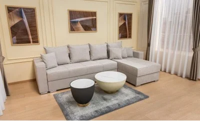 Colțar Extensibil Claudia Mare XXL Bonell Gri Lemon 05, Interschimbabil