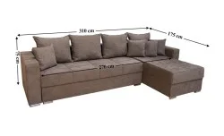 Colțar Extensibil Claudia Mare XXL Memory Maro - Lemon 26 Interschimbabil Colțar Extensibil Claudia Mare XXL Memory Maro - Lemon 26 Interschimbabil