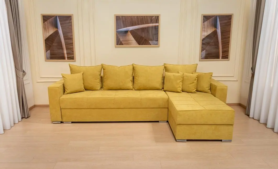 Colțar Extensibil Claudia Mare XXL Bonell Galben - Lemon 43, Interschimbabil