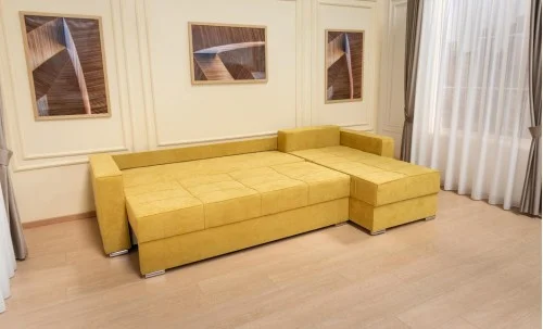 Colțar Extensibil Claudia Mare XXL Bonell Galben - Lemon 43, Interschimbabil