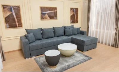 Colțar Extensibil Claudia Mare XXL Bonell Gri- Lemon 56, Interschimbabil	