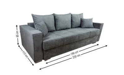 Canapea Extensibilă Claudia Bonell Max, Gri