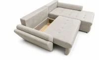 Colțar Extensibil Confort cu Spumă HR, Bej Închis 8