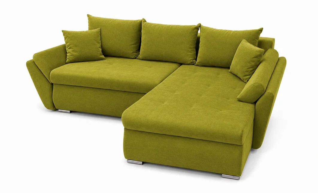 Colțar Extensibil Confort cu Spumă HR, Verde Olive 5