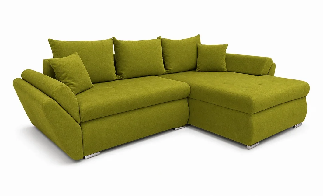 Colțar Extensibil Confort cu Spumă HR, Verde Olive 3